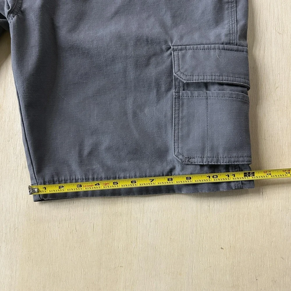 Y2K Baggy Dickies Cargo Shorts Mens 42 Gray Relaxed Fit 10 Inseam Workwear